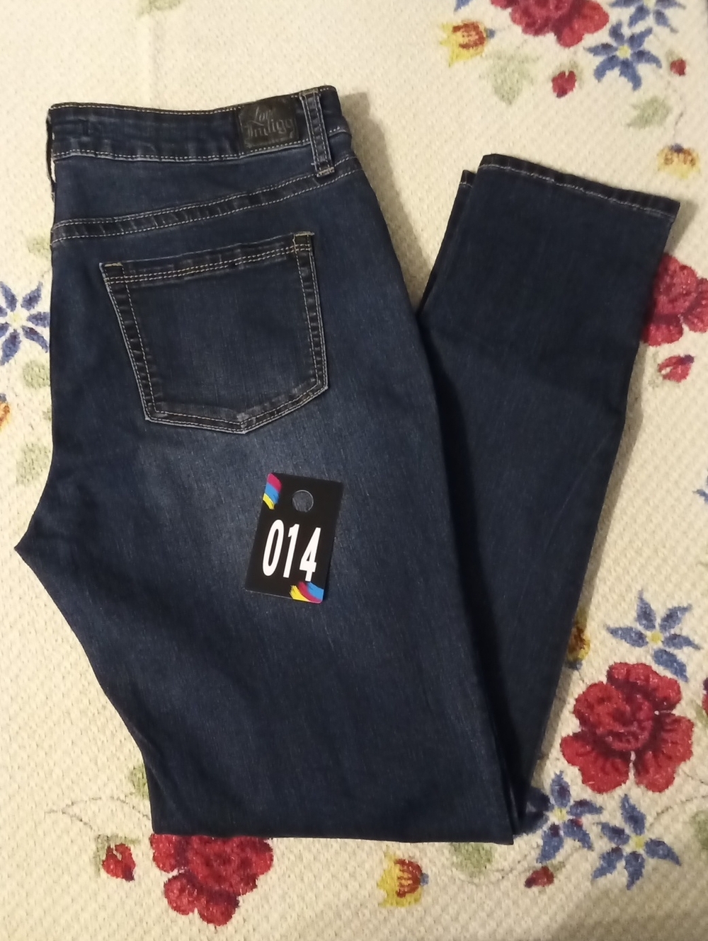 Love Indigo Women's Skinny Jeans in Dark Indigo